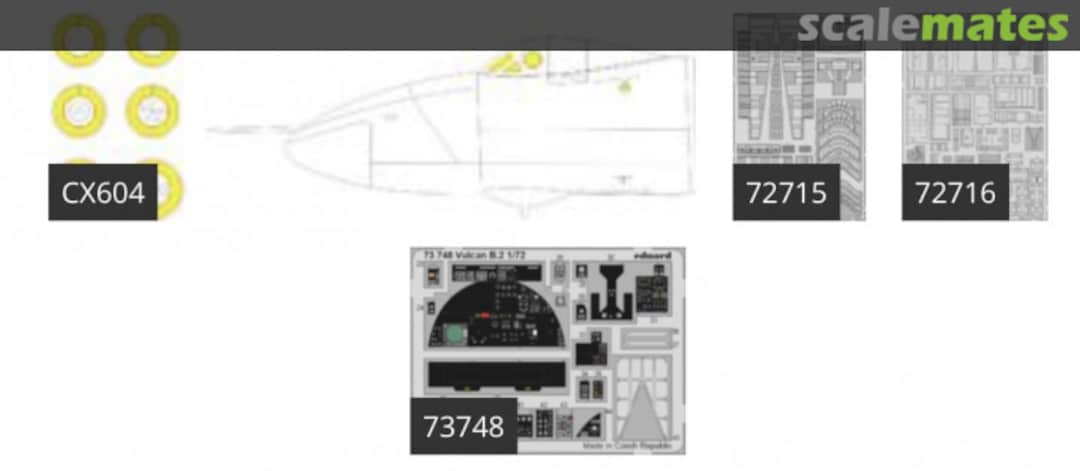 Contents Vulcan B.2 BIG72167 Eduard