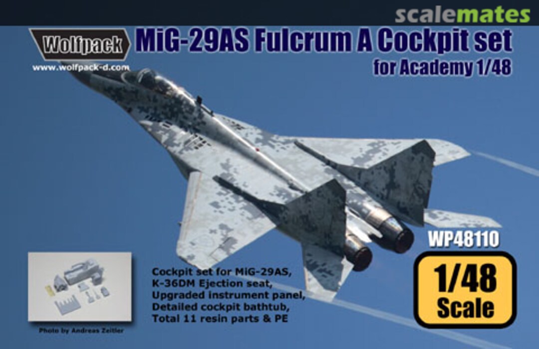 Boxart MiG-29AS (9-12AS) Fulcrum A Cockpit Set WP48110 Wolfpack