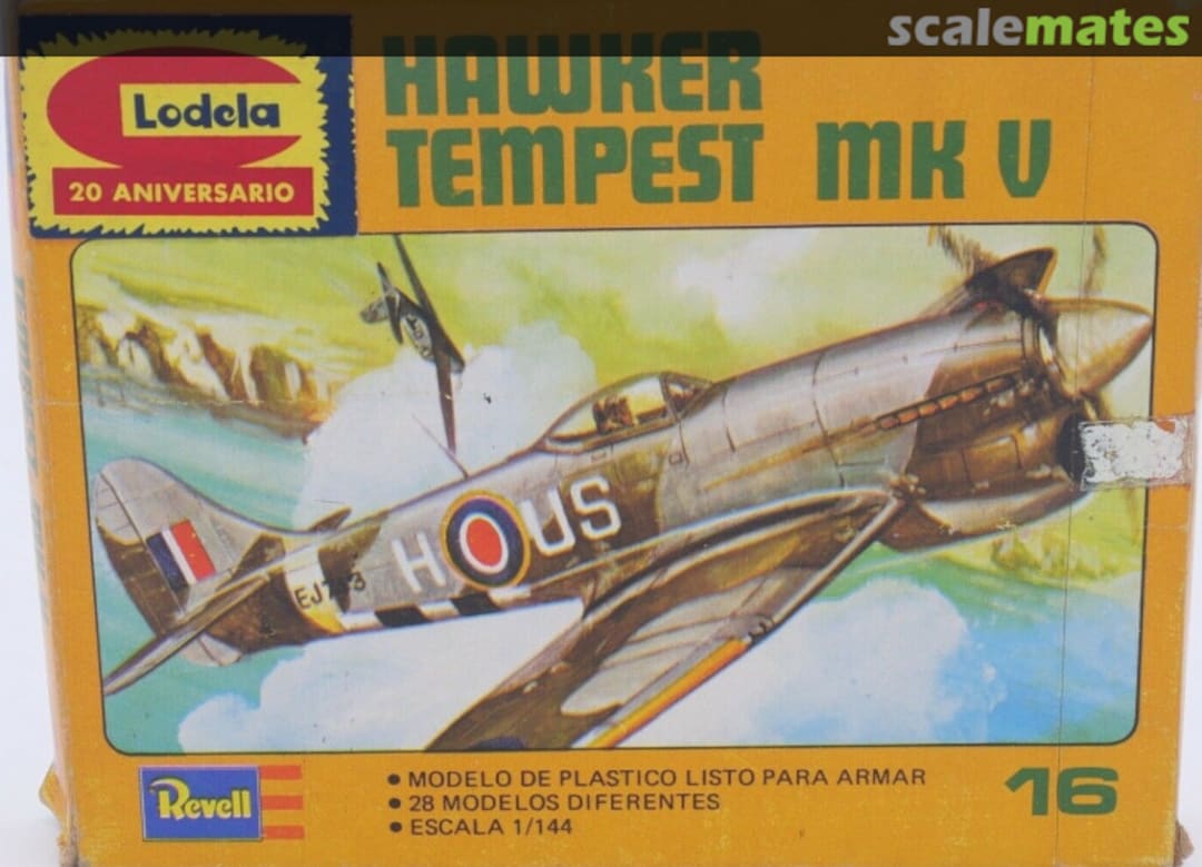 Boxart Hawker Tempest Mk V H-1016 Revell/Lodela