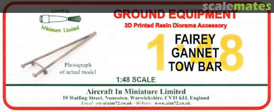 Boxart Fairey Gannet Tow Bar GE48103 Aircraft In Miniature Ltd