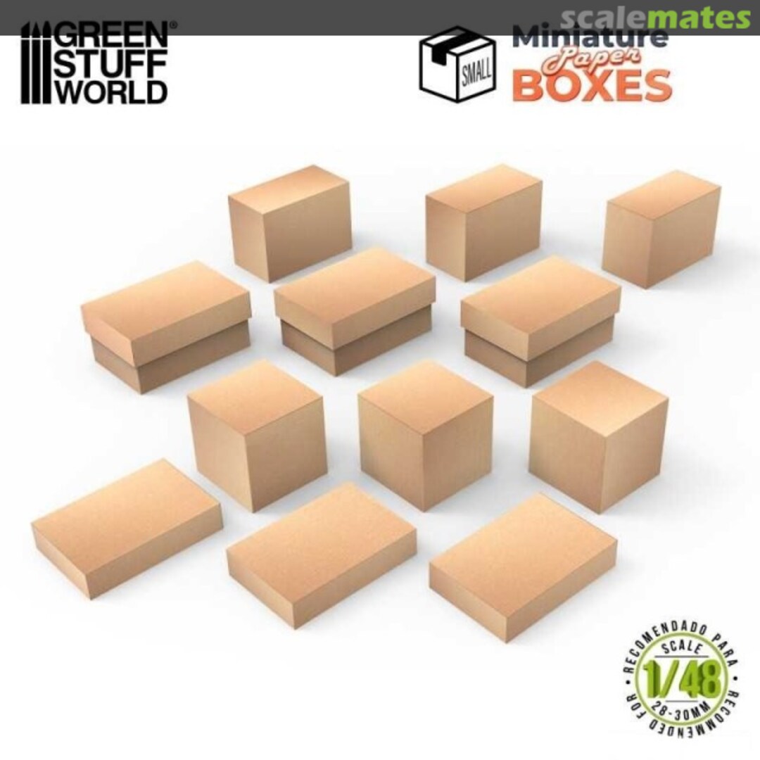 Boxart Miniature Paper Boxes (Small) 12479 Green Stuff World