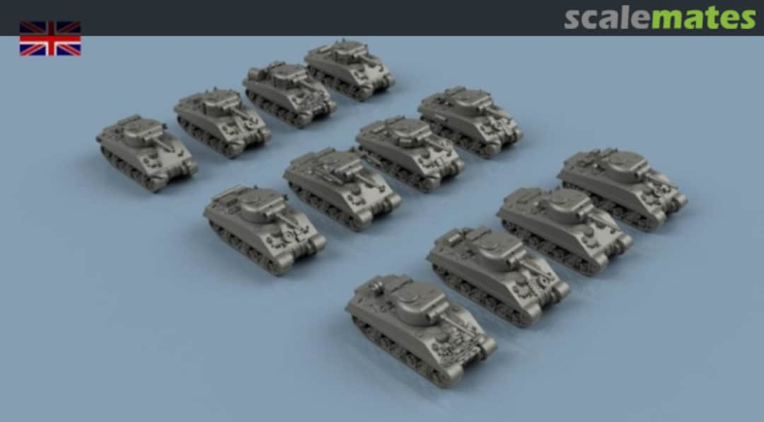 Boxart UK Sherman III Late x6 - 3D Printed 3D100390 L'Arsenal