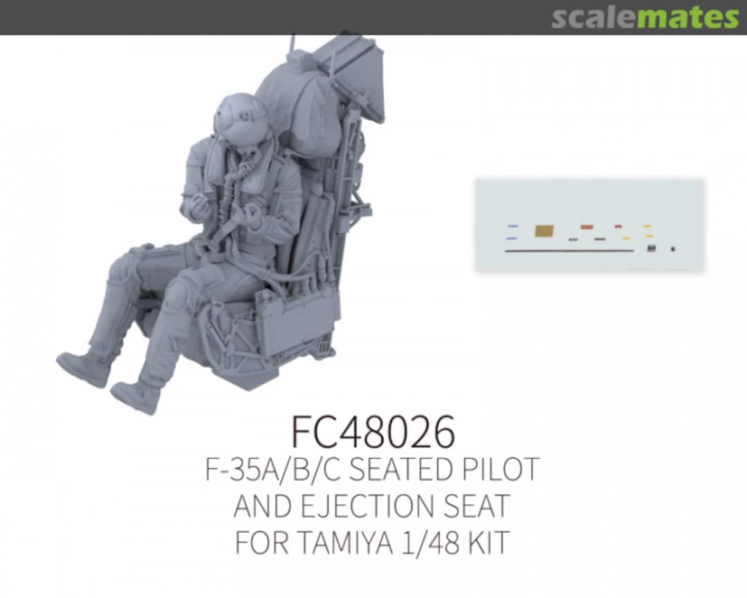 Boxart F-35A/B/C Seated Pilot and Ejection Seat #6 FC48026 Galaxy Model