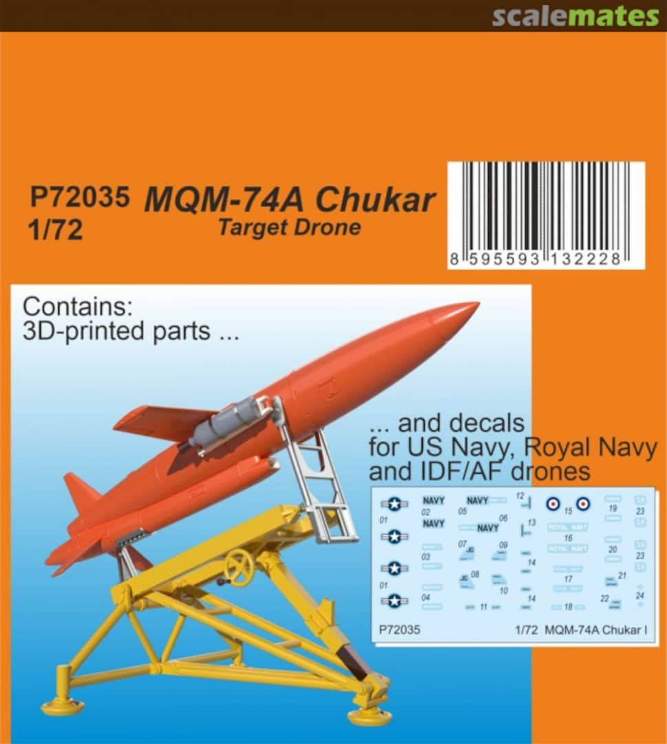 Boxart MQM-74A Chukar I P72035 Special Hobby