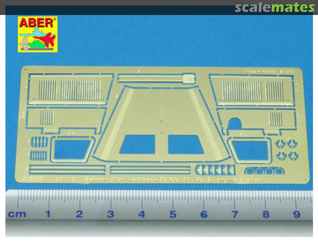 Contents 3 ton Half-track Sd.Kfz. 11 Vol. 2 - Engine Overlay 35116 Aber