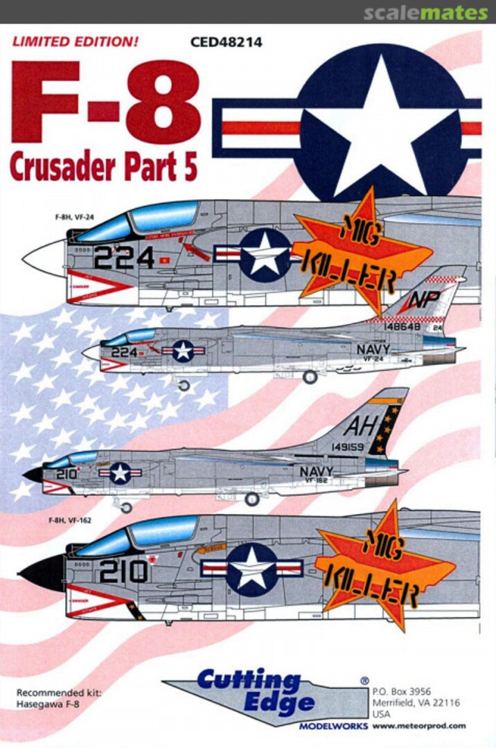 Boxart F-8 Crusader Part 5 CED48214 Cutting Edge Modelworks