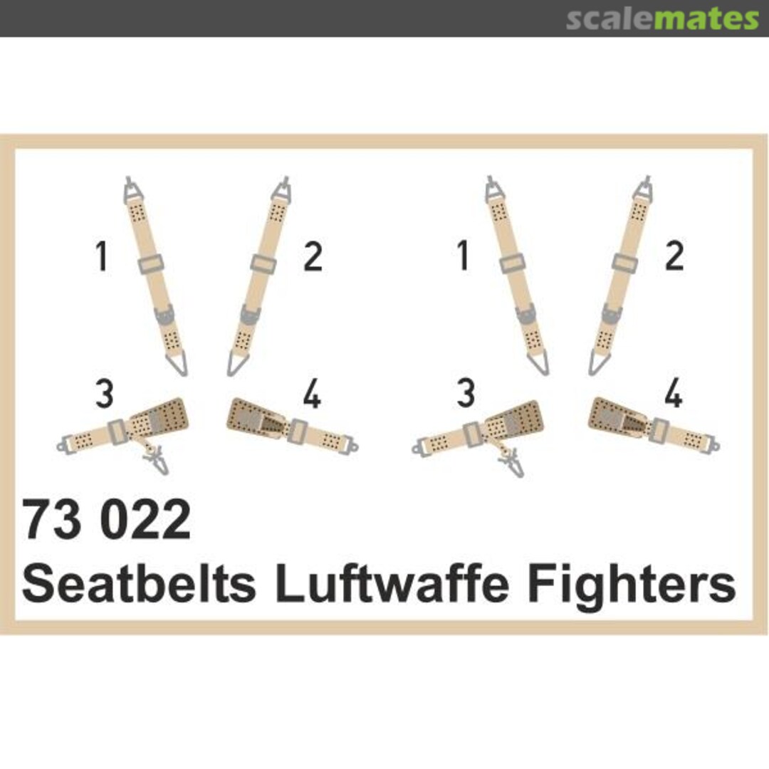 Boxart Seatbelts Luftwaffe fighters 73022 Eduard