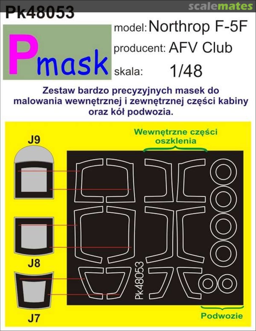 Boxart Northrop F-5F PK48053 Pmask