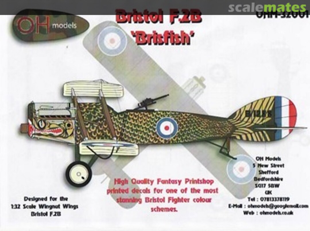 Boxart Bristol F.2B 'Brisfish' OHM-32001 OH Models