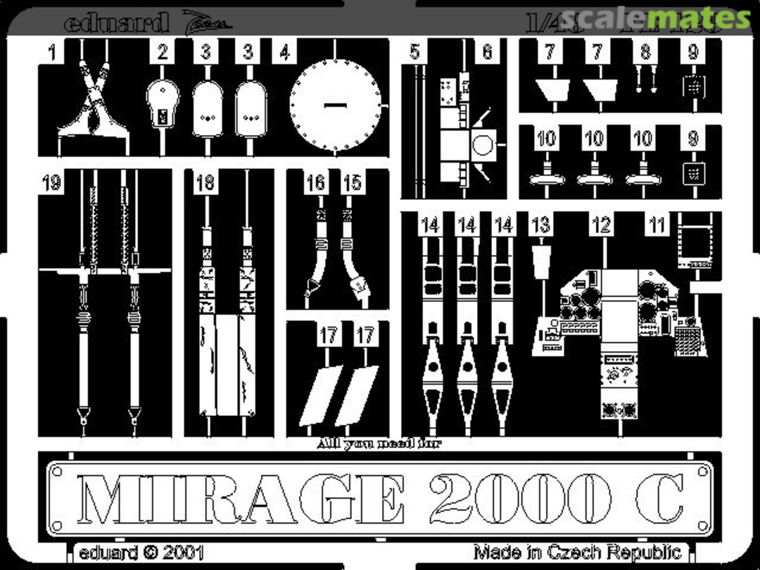 Boxart Mirage 2000C FE128 Eduard