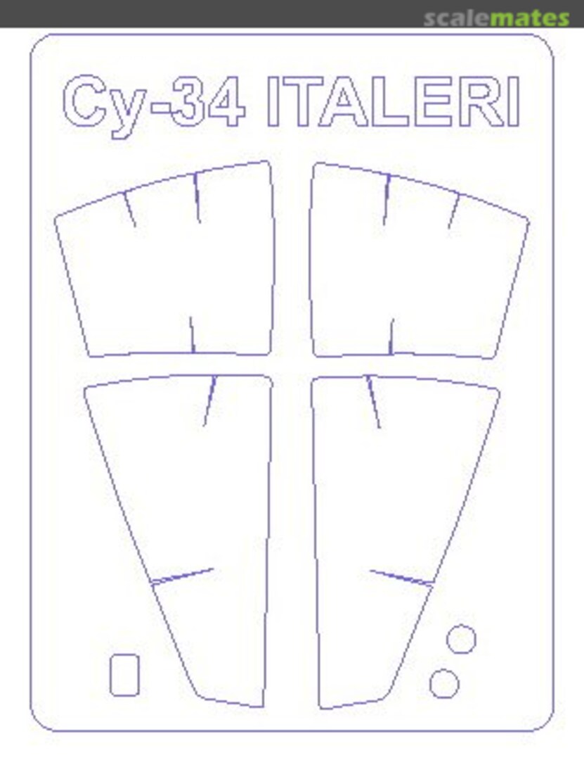 Boxart Mask 1/72 for Su-34 72189 KV Models