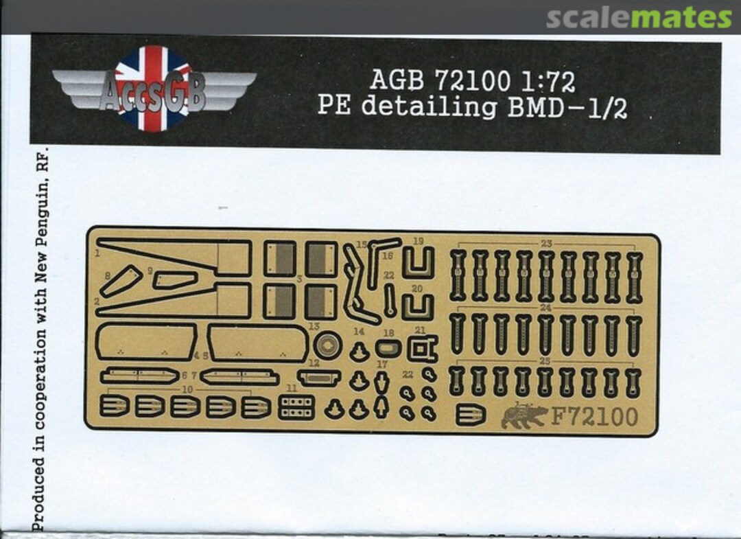 Boxart PE detailing BMD-1/2 72100 AccsGB