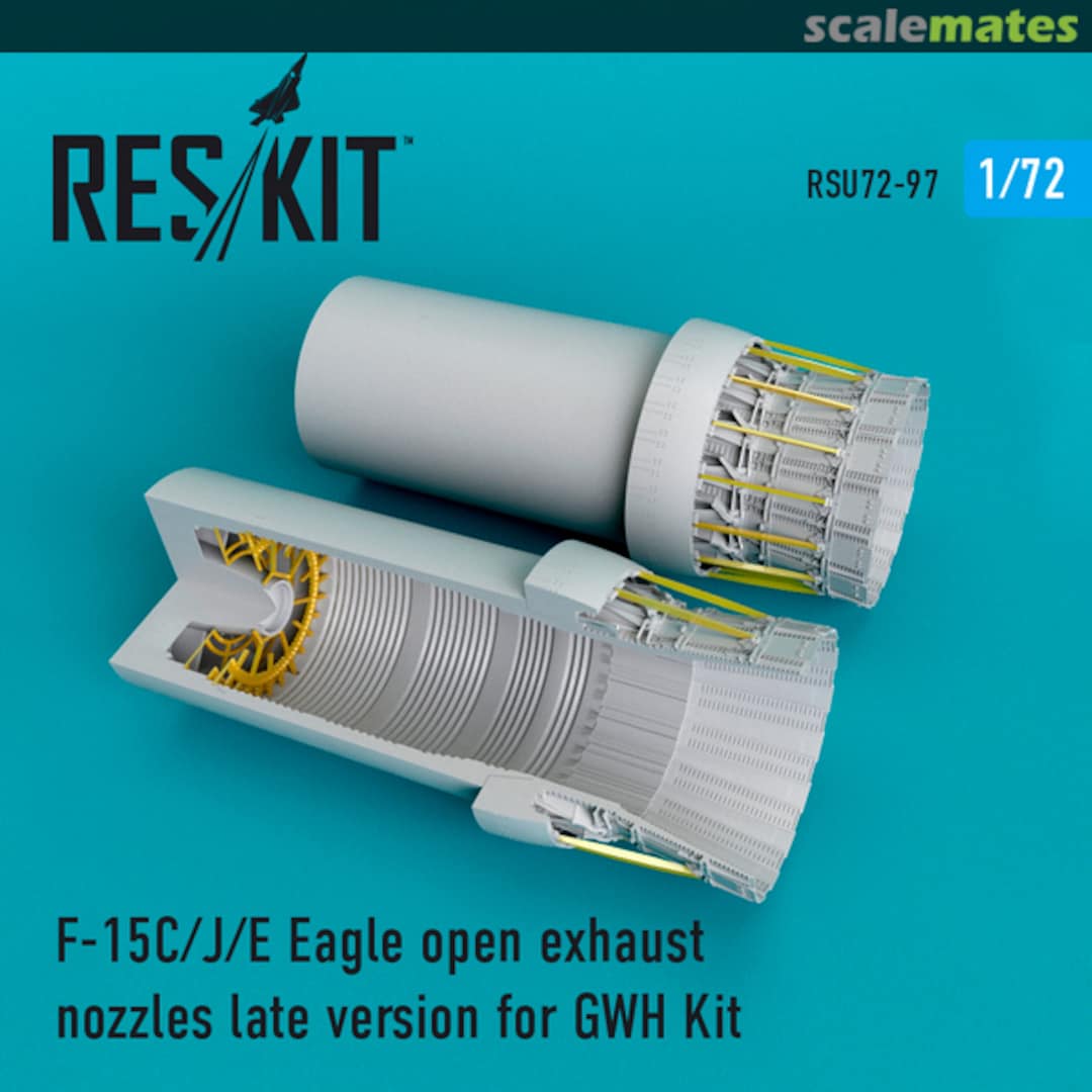 Boxart F-15C/J/E open exhaust nozzles (late) RSU72-0097 ResKit