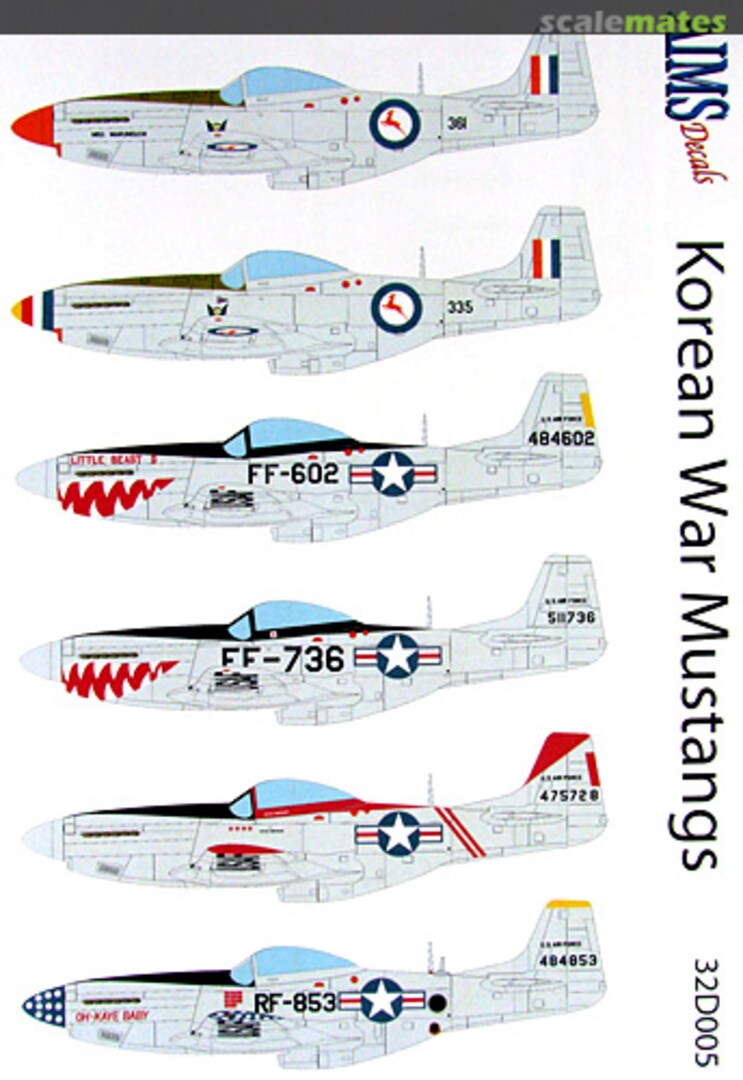 Boxart Korean War Mustangs 32D005 AIMS