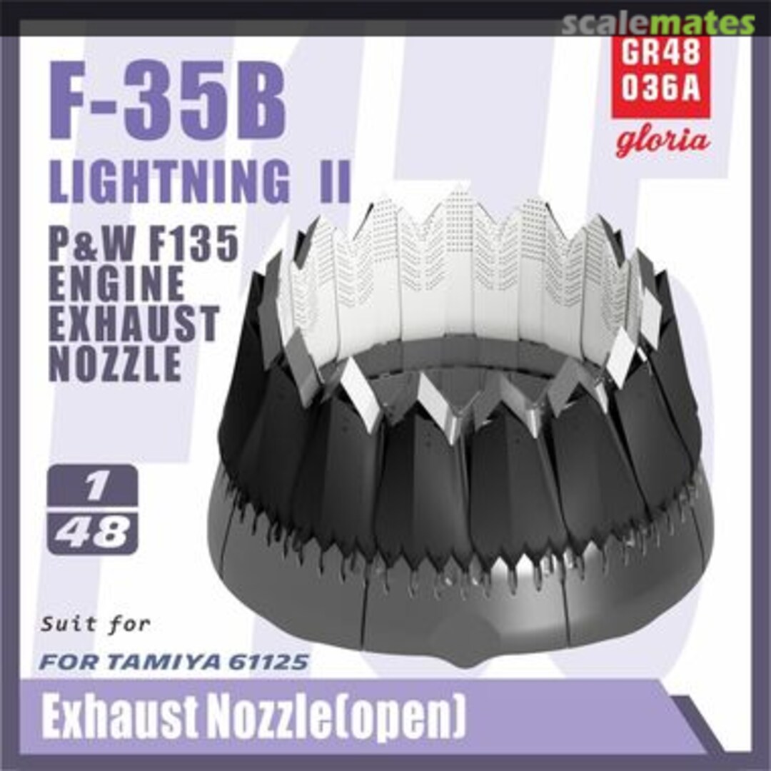 Boxart F-35B Exhaust nozzle (open) GR48036A Gloria Model