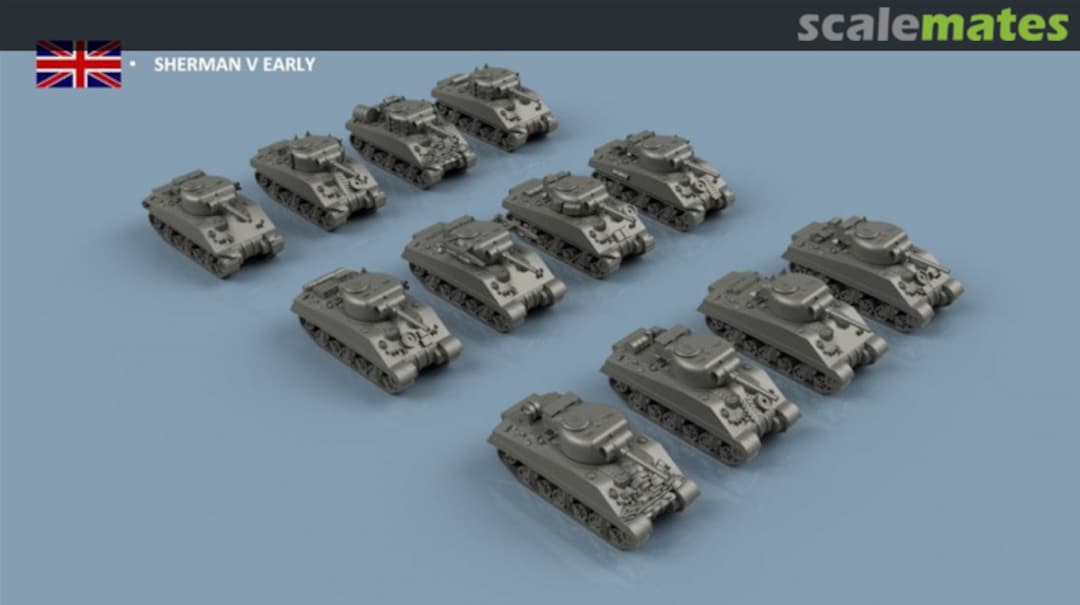 Boxart UK Sherman V Early x6 - 3D Printed 3D100391 L'Arsenal