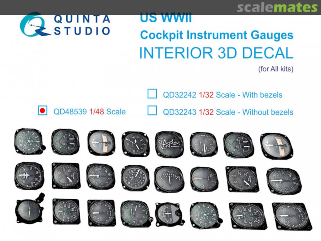 Boxart US WWII Cockpit instrument gauges QD48539 Quinta Studio