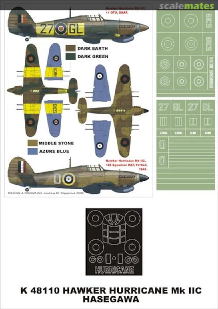 Boxart Hawker Hurricane Mk.IIc K48110 Montex