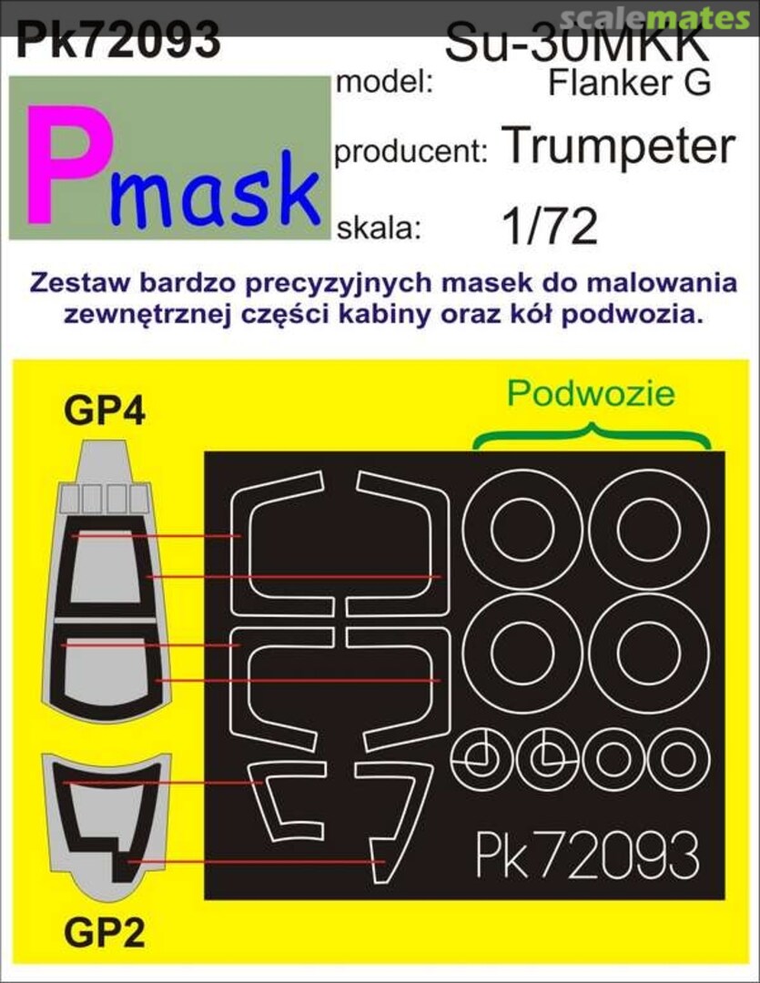 Boxart Su-30MKK Flanker G PK72093 Pmask