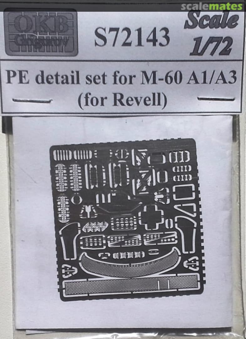 Boxart PE detail set for M-60 A1 / A3 S72143 OKB Grigorov