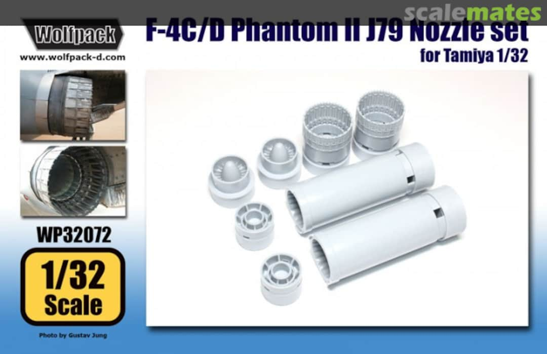 Boxart F-4C/D Phantom II J79 Engine Nozzle Set WP32072 Wolfpack