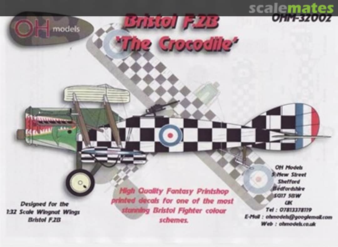 Boxart Bristol F.2B 'The Crocodile' OHM-32002 OH Models