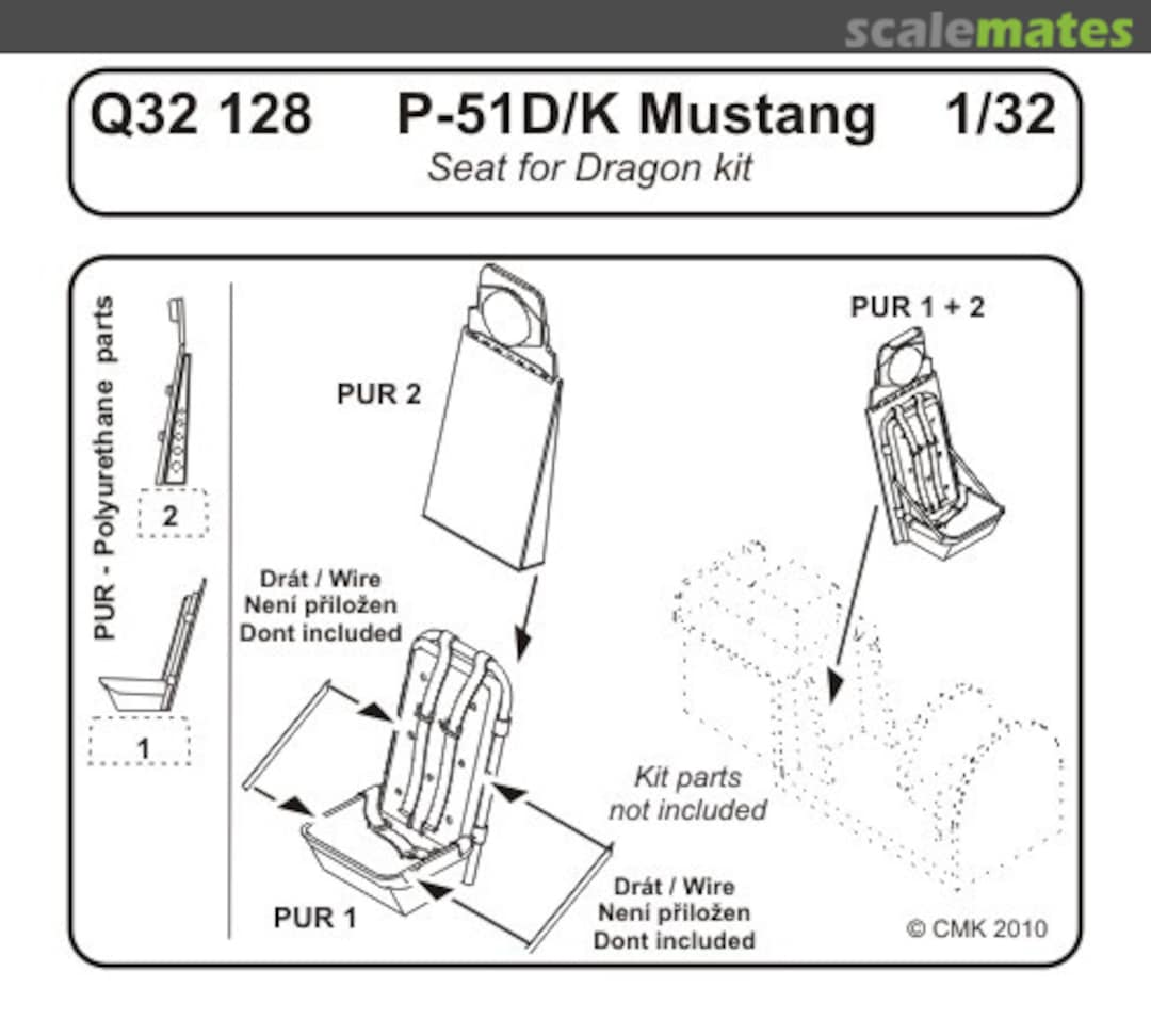 Boxart P-51D/K Seat Q32128 CMK