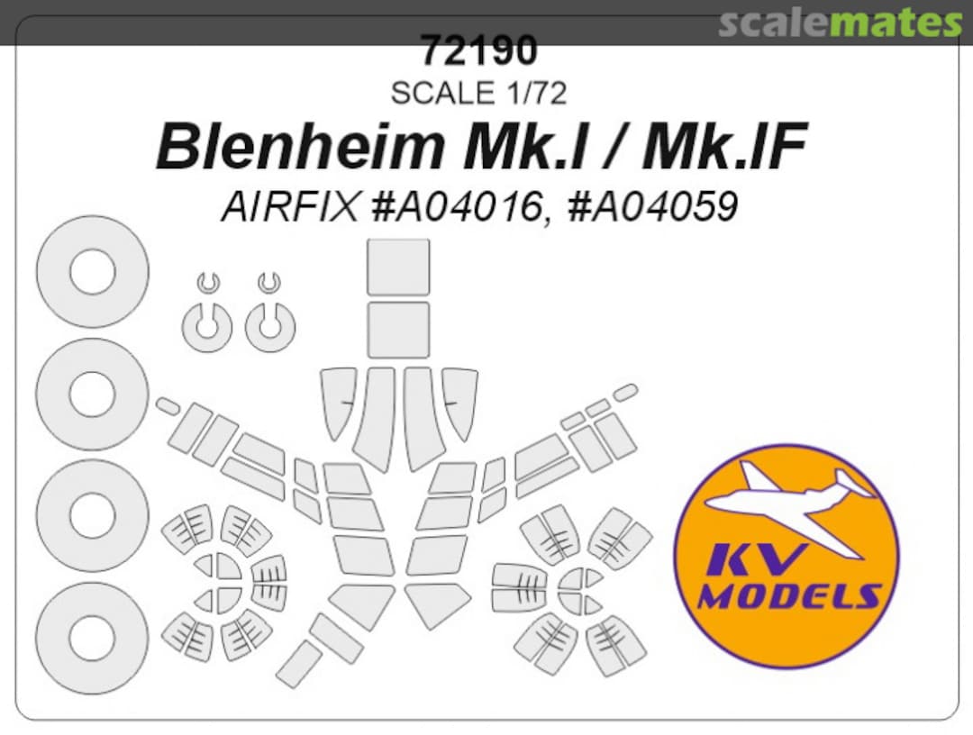 Boxart Blenheim Mk.I / Mk.IF 72190 KV Models