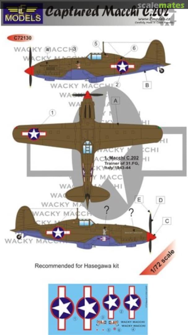 Boxart Captured Macchi C.202 C72130 LF Models