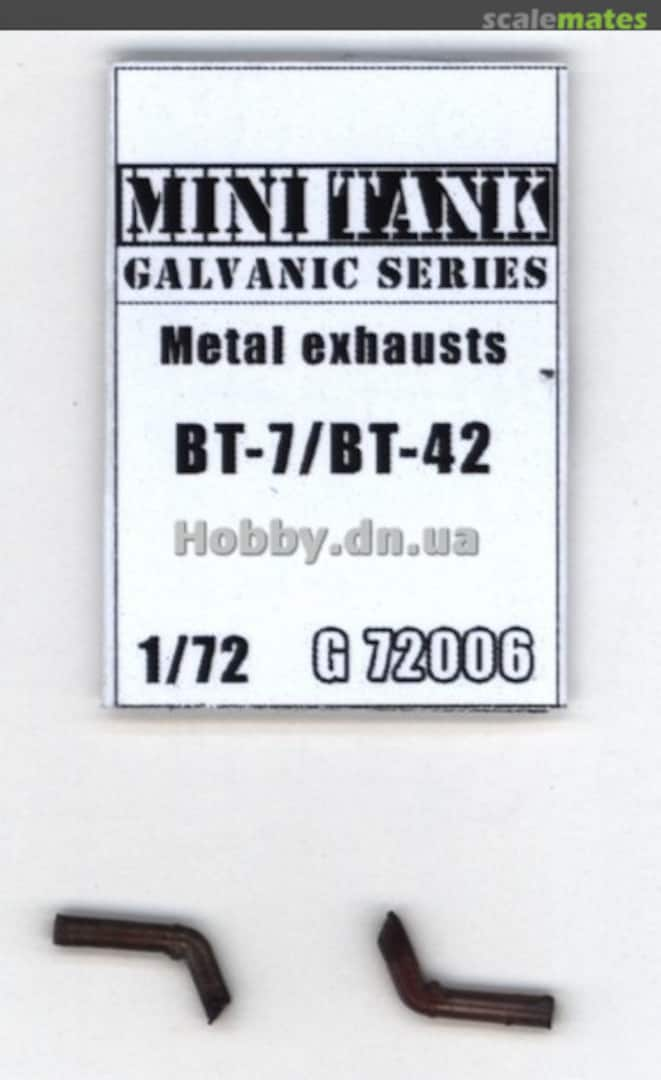 Boxart Metal Exhaust for BT-7/BT-42 MTK G72006 Minitank