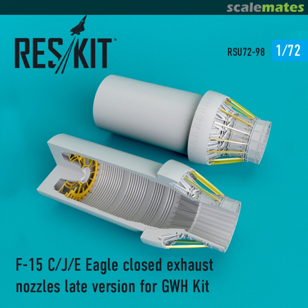 Boxart F-15 C/J/E closed exhaust nozzles (late) RSU72-0098 ResKit