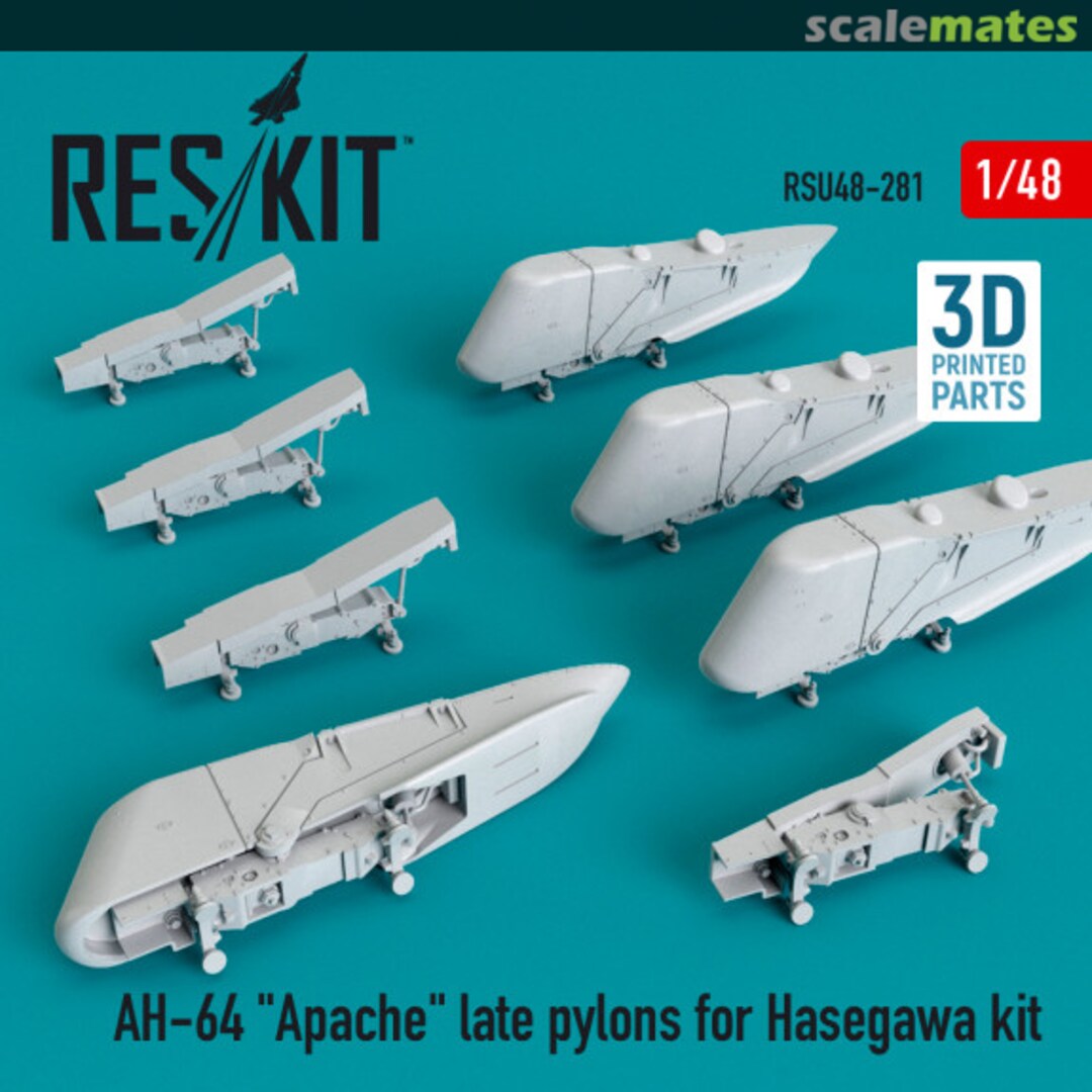 Boxart AH-64 "Apache" late Pylons RSU48-0281 ResKit