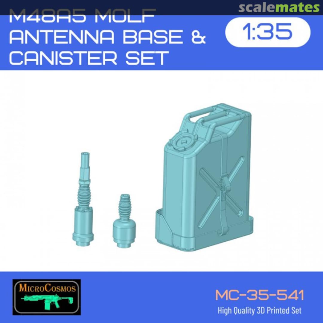 Boxart M48A5 MOLF Antenna Base And Canister Set, MC-35-541 3D MicroCosmos