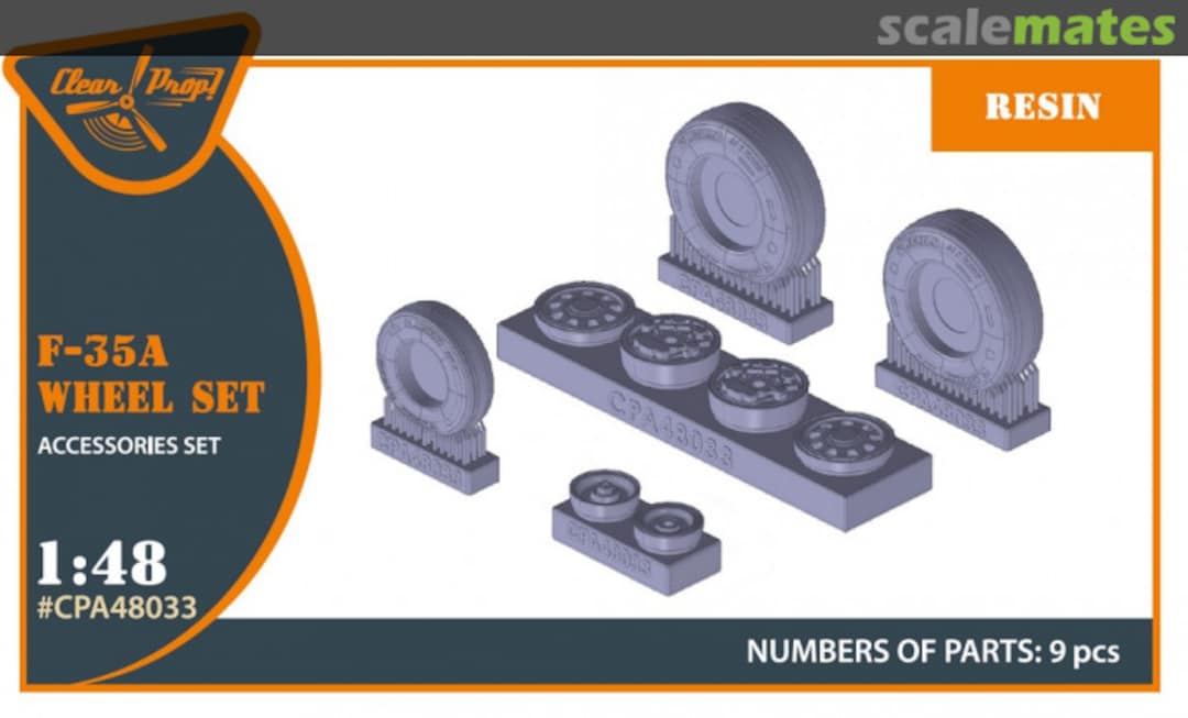 Boxart F-35A wheel set CPA48033 Clear Prop!