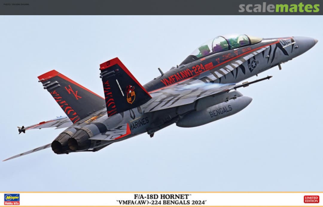 Boxart F/A-18D Hornet 'VMFA(AW)-224 Bengals 2024' 07545 Hasegawa