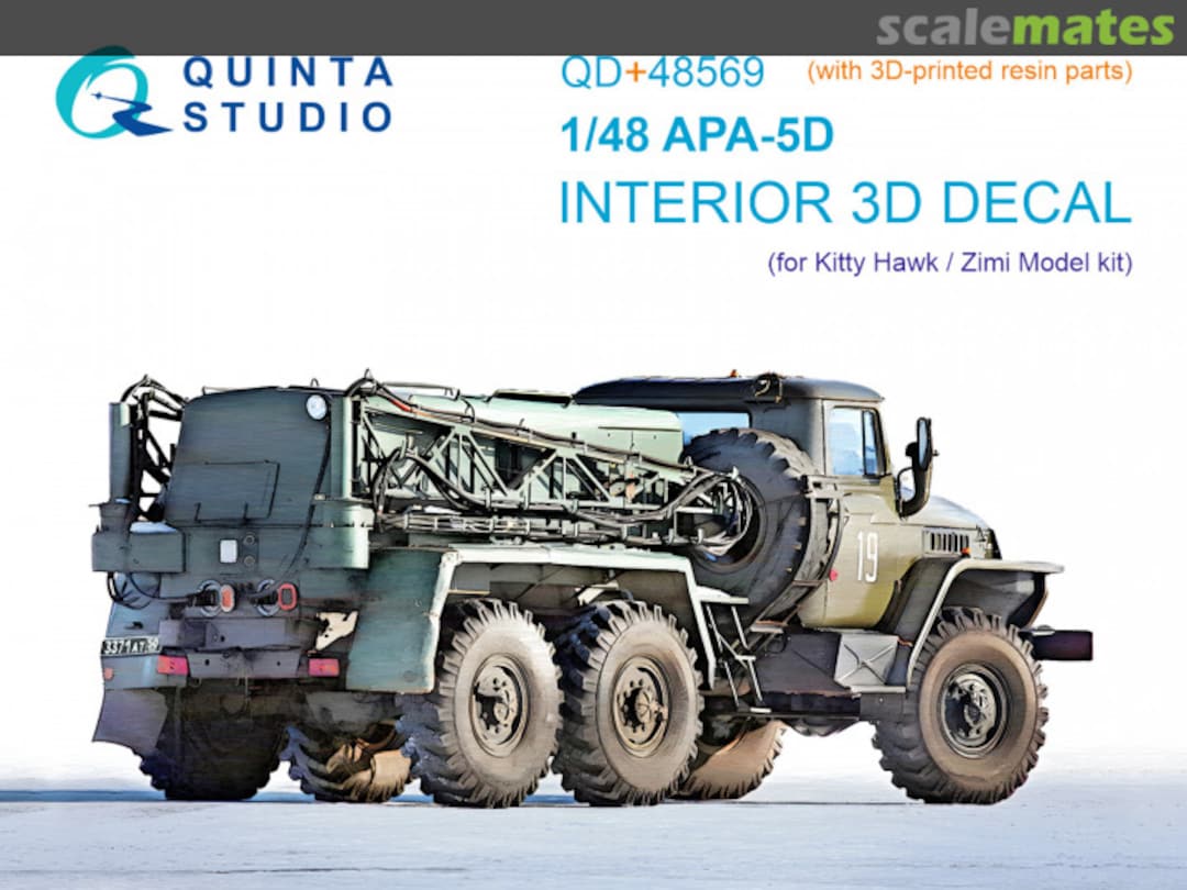 Boxart APA-5D interior 3D decals (with 3D-printed resin parts) QD+48569 Quinta Studio