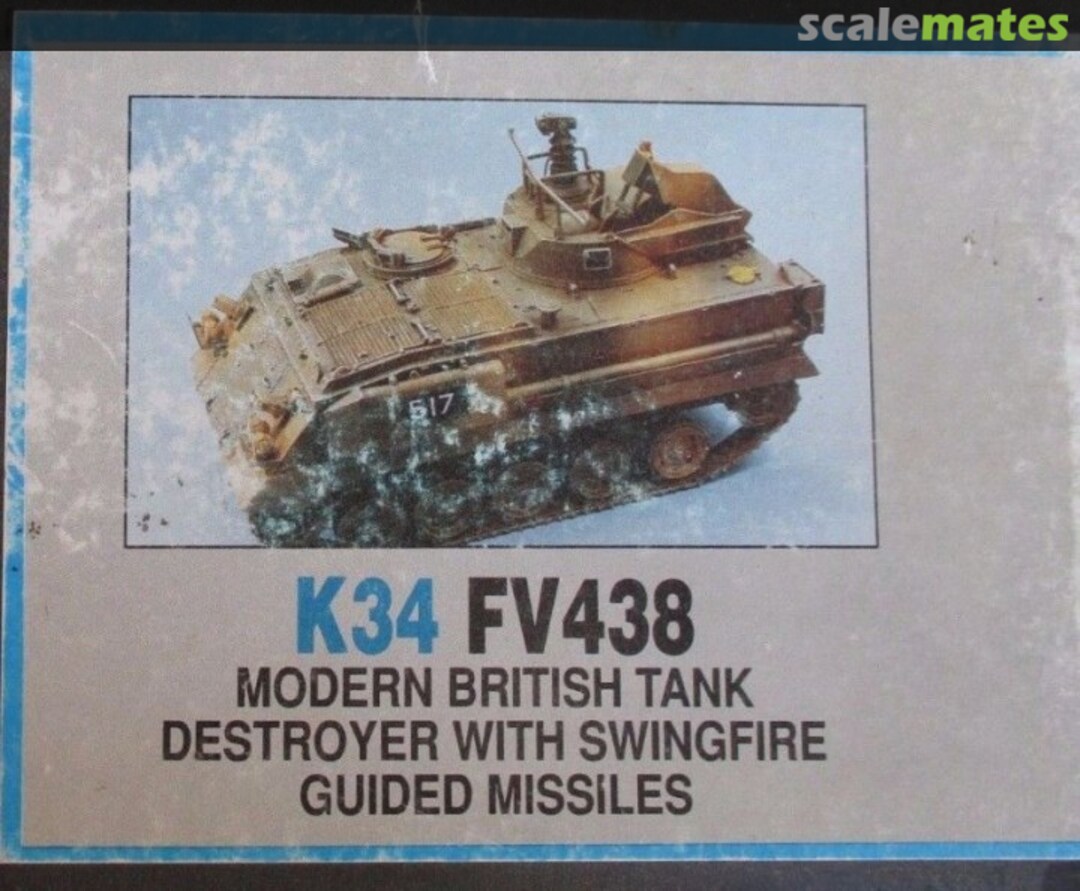 Boxart FV438 Modern British Tank Destroyer w/ Swingfire Guided Missiles K034 Accurate Armour