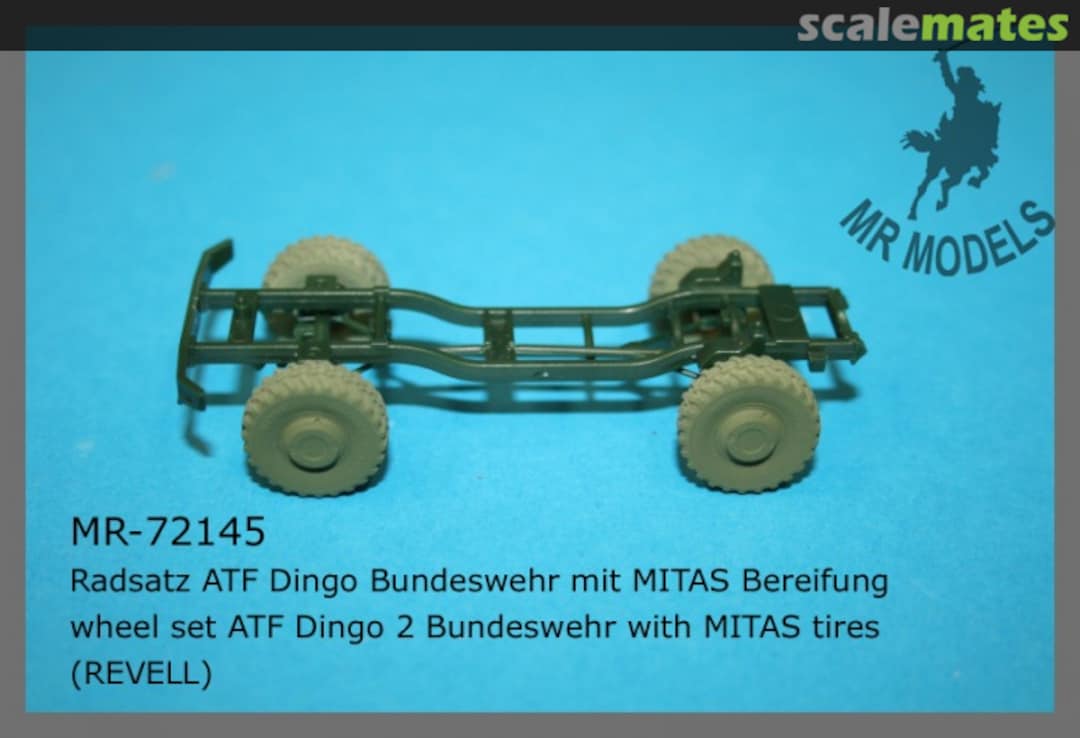 Boxart wheel set ATF Dingo 2 Bundeswehr with MITAS tires MR-72145 MR Modellbau