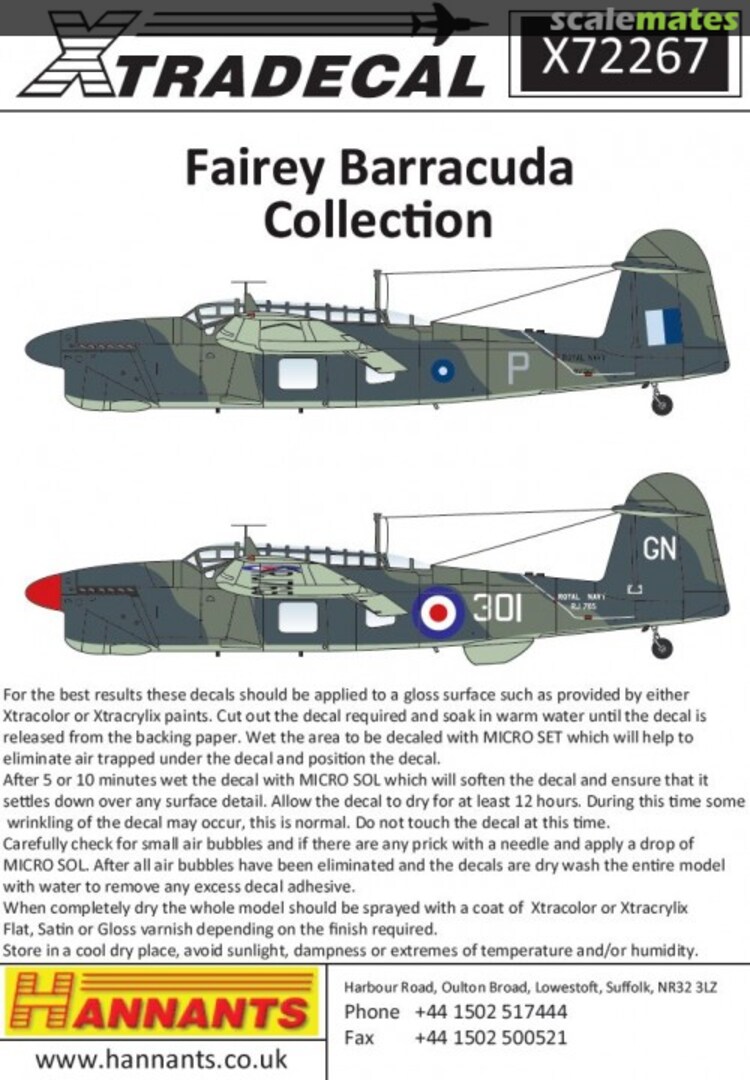 Boxart Fairey Barracuda Collection X72267 Xtradecal