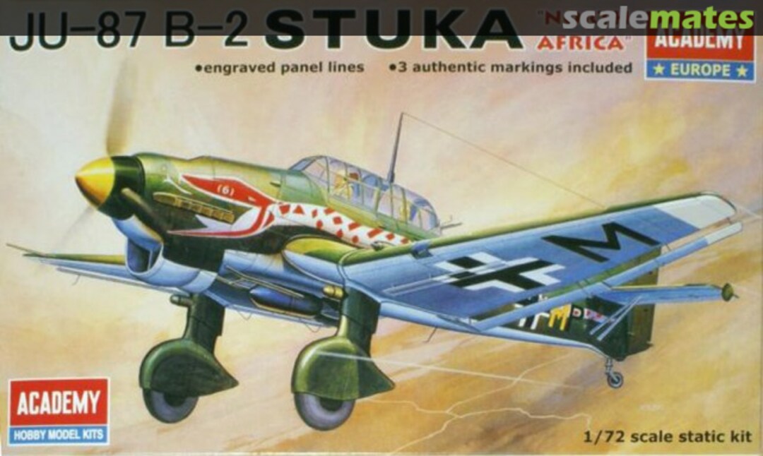 Boxart Ju-87 B-2 Stuka "North Africa" 72001 Academy