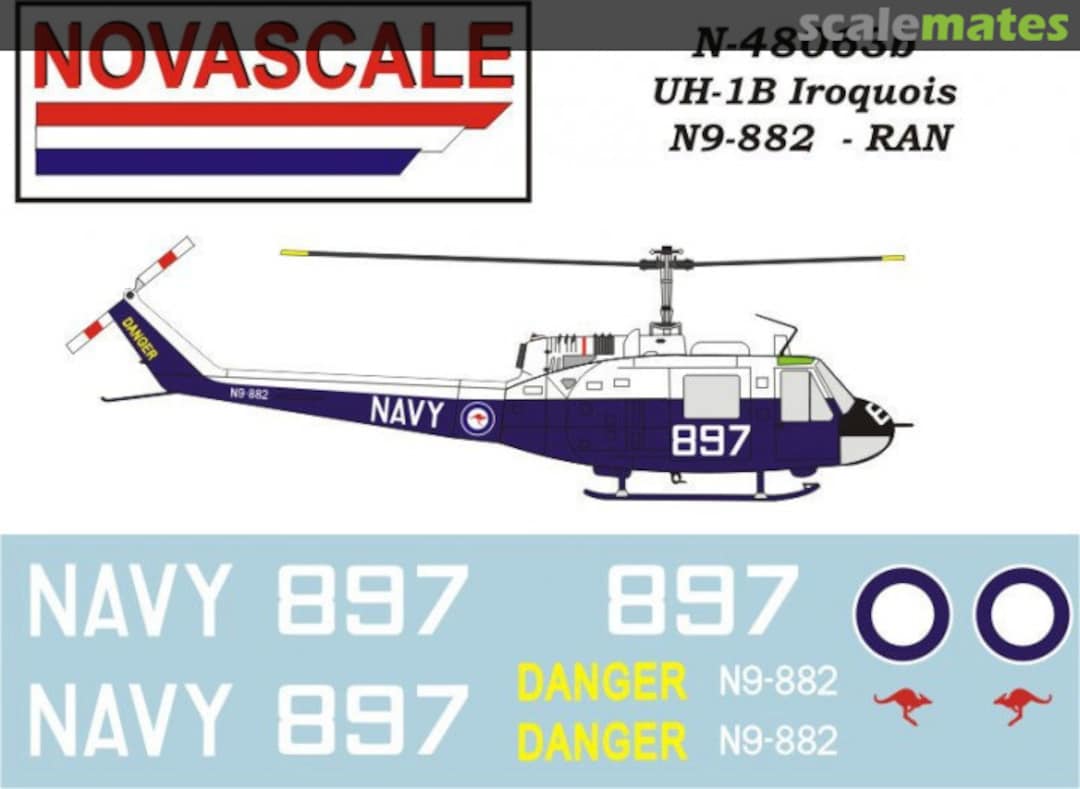 Boxart Bell UH-1B "Huey" (RAN) N-48063b Novascale