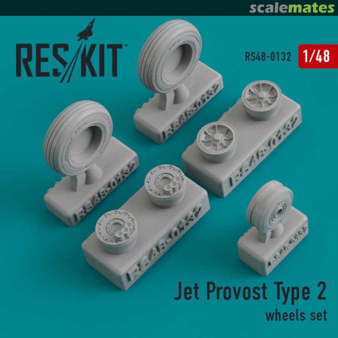 Boxart Jet Provost Type 2 wheels set RS48-0132 ResKit