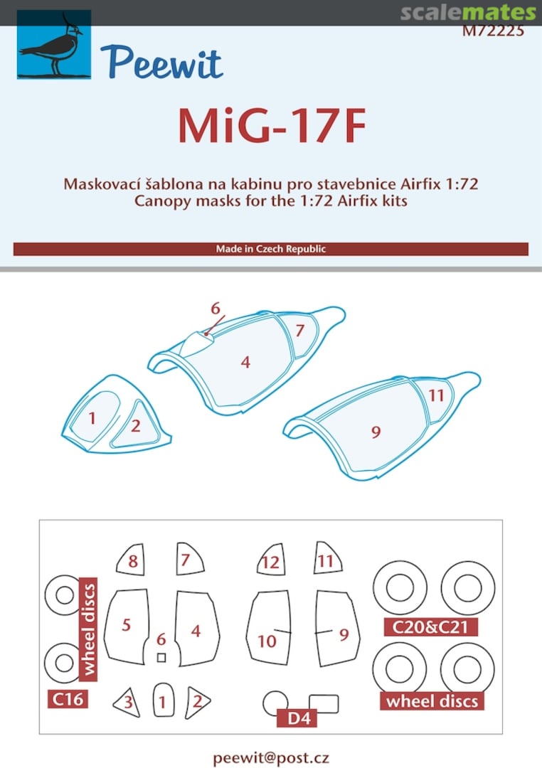 Boxart Mikoyan MiG-17F M72225 Peewit