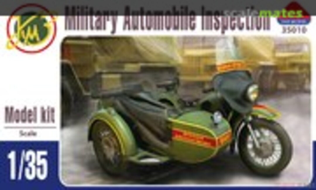 1:35 Soviet Sidecar MV-750 Military Automobile Inspection (AIM Fan Model 35010)