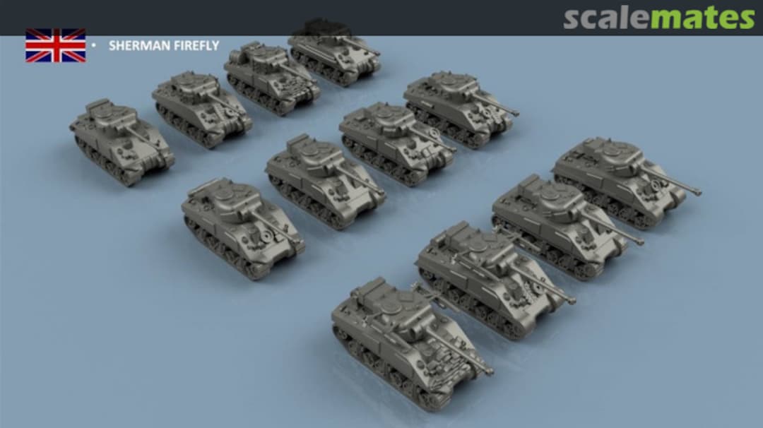 Boxart UK Sherman Firefly x6 - 3D Printed 3D100393 L'Arsenal