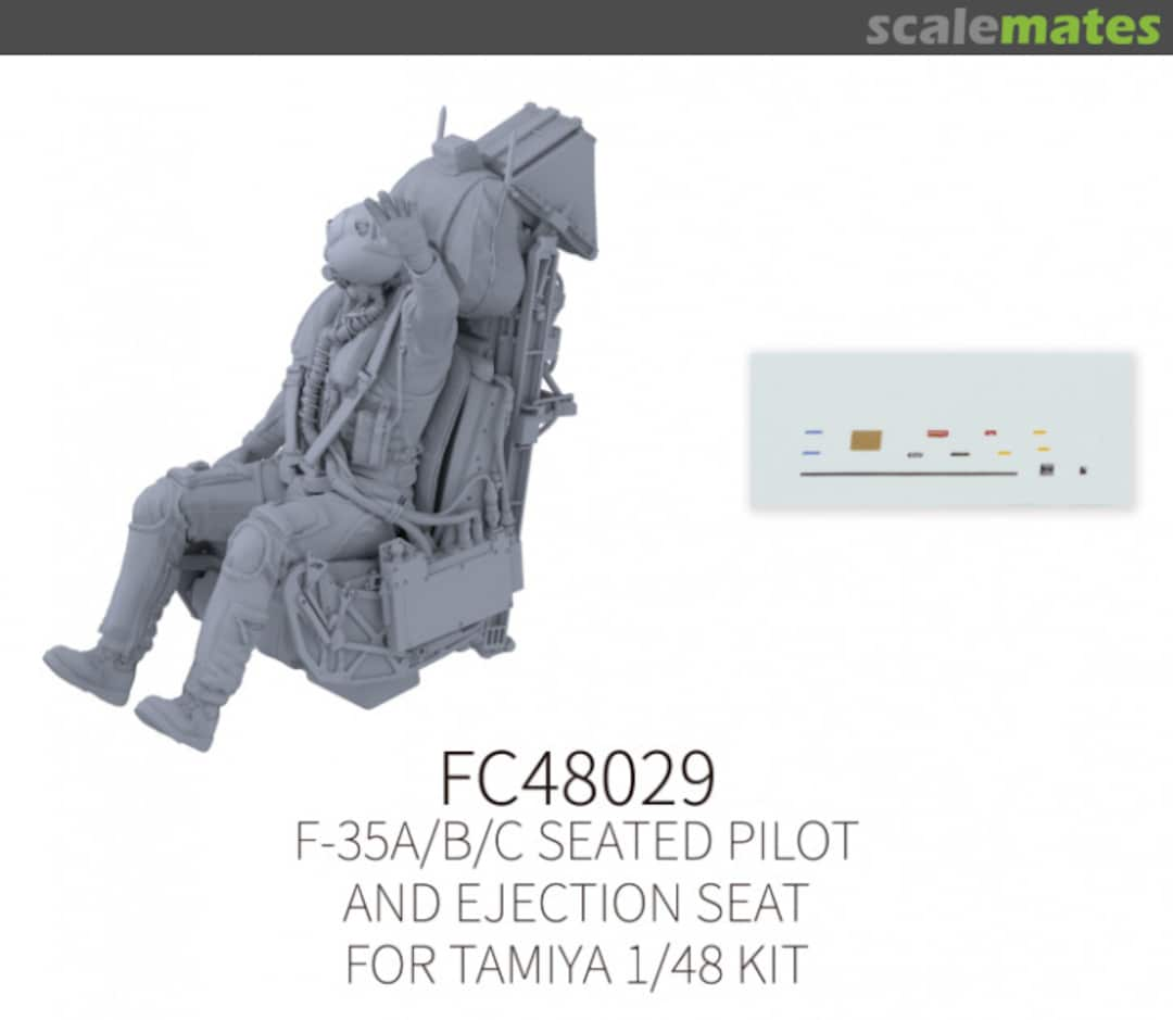 Boxart F-35A/B/C Seated Pilot and Ejection Seat #9 FC48029 Galaxy Model