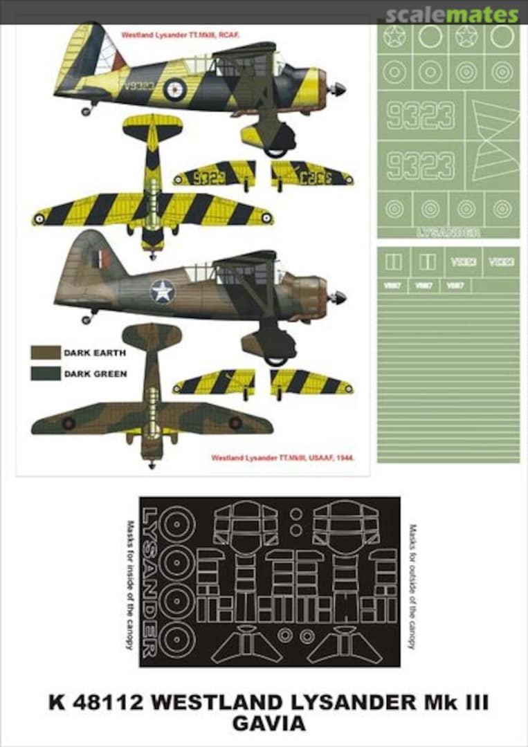 Boxart Westland Lysander Mk.III K48112 Montex