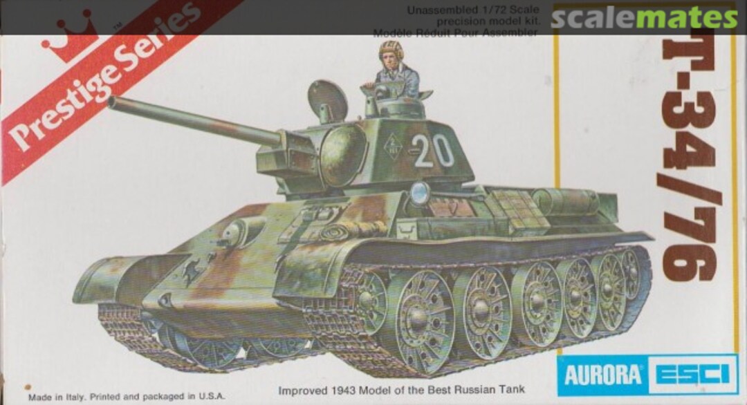 Boxart T-34/76 6208 Aurora/ESCI