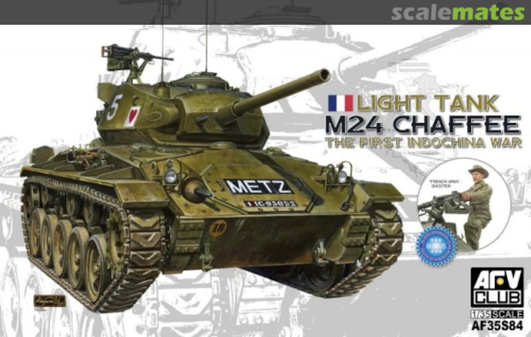 Boxart M24 Chaffee AF35S84 AFV Club