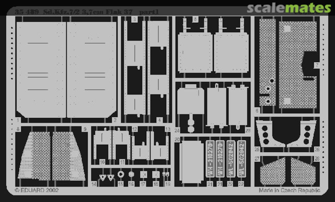 Boxart Sd.Kfz.7/2 Flak 37 37mm 35489 Eduard